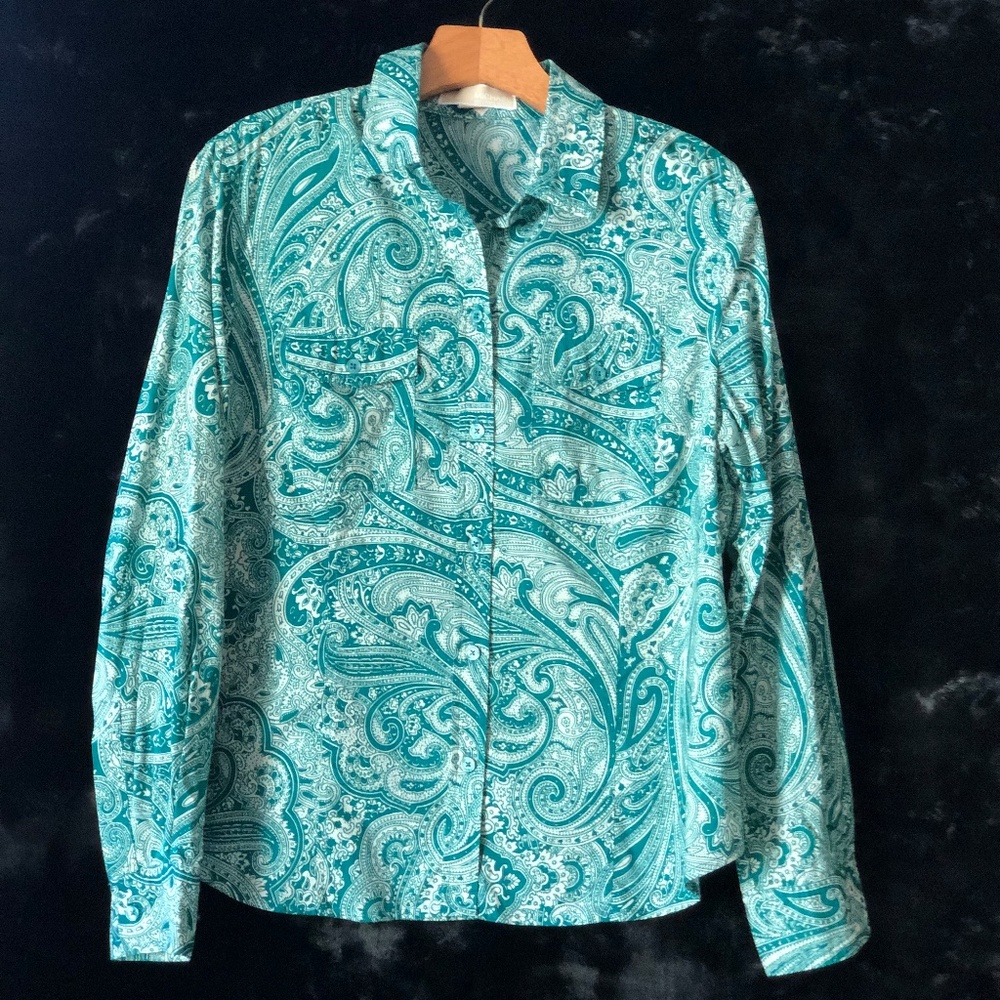 Michael Michael Kors Paisley Green Button up